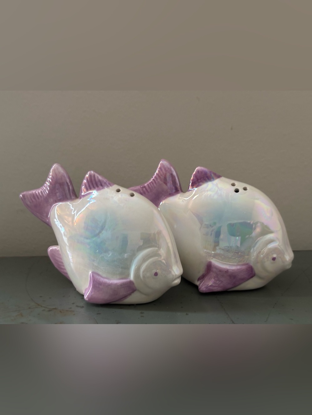 Fish Salt & Pepper Shakers - Ceramic